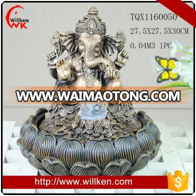 Water Fountain Home Decoration Handmade Resin Hindu Crafts