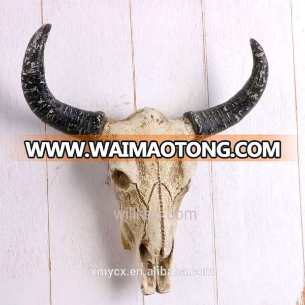 Wall Hanging Designs Animal Head Statues Polyresin Bull Skull